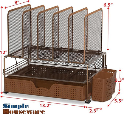 Simple Houseware Mesh Desk Organizer - Image 2