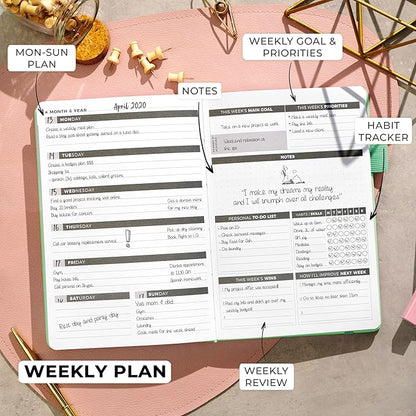 Clever Fox Planner – Undated Weekly & Monthly Planner - Image 3