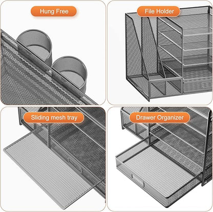 Marbrasse 5-Tier Paper Letter Tray Organizer - Image 4