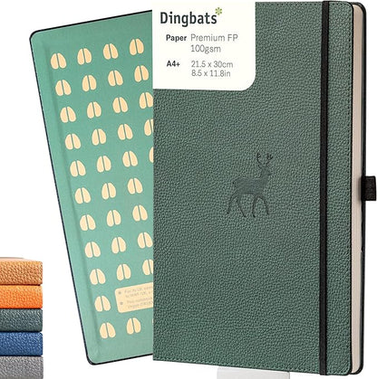 Dingbats* - Wildlife Dotted Extra Large A4 Notebook - PU Leather Hardcover by DingbatsNotebooks
