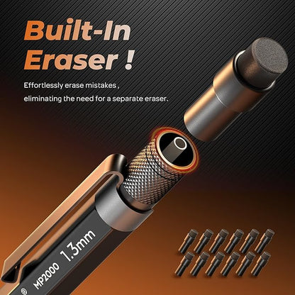 Nicpro 1.3mm Mechanical Pencil Set in Leather Bag - Image 6