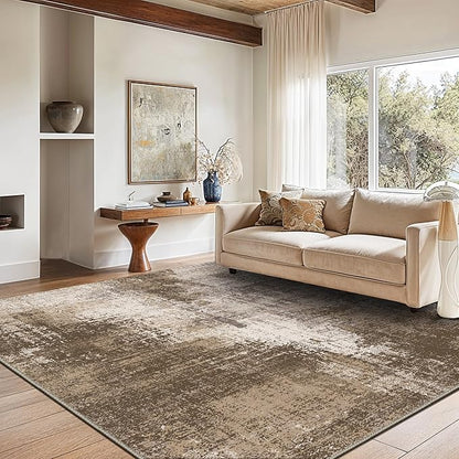 GENIMO Washable Area Rugs for Living Room, 8x10 Vintage Non Slip Rugs, Low Pile - Image 2