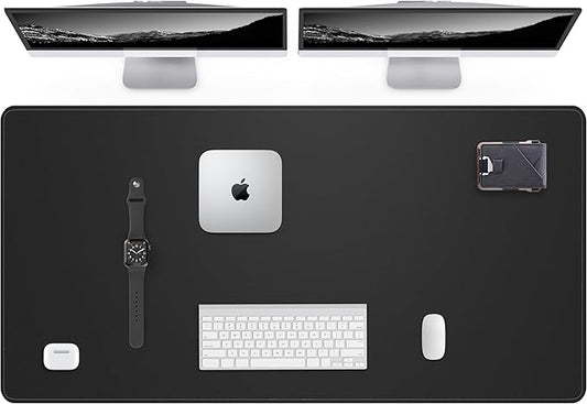 Leather Desk Pad Protector, Large Mouse Pad, Non-Slip Desk Blotter, Waterproof by AFIING