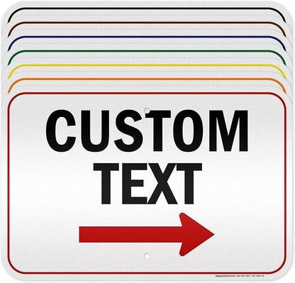 Custom Arrow Directional Sign by My Sign Center by MySignCenter