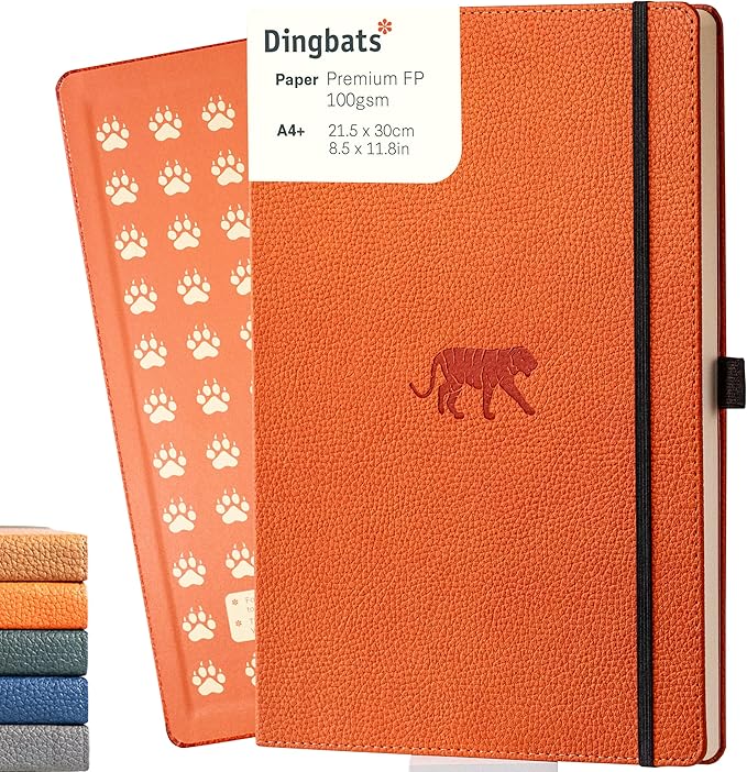 Dingbats* Wildlife Dotted Extra Large A4 Writing Journal Notebook by DingbatsNotebooks