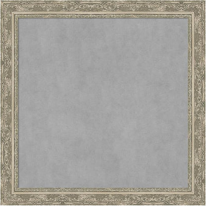 Amanti Art Silver Framed Magnetic Board 28x28 Medium Vision Board by AmantiArt