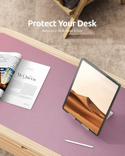 YSAGi Leather Desk Protector, Office Mat, Large Mouse Mat, Non-Slip PU Leather - Image 7