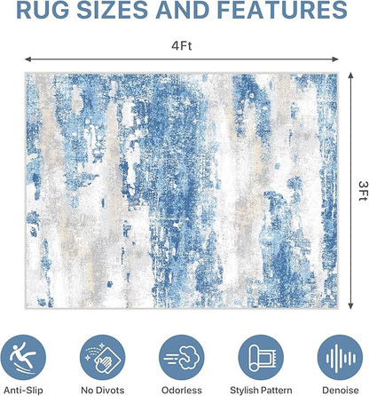 Office Chair Mat for Hardwood Tile Floor, Abstract 36"X 48" Desk Mats for - Image 9