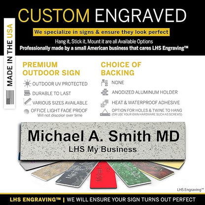 Custom Name Plate with Choice of Mounting - Image 2