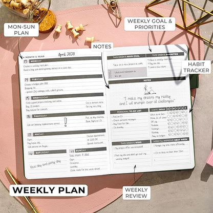 Clever Fox Planner – Undated Weekly & Monthly Planner - Image 3