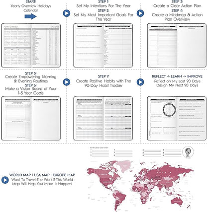 Life & Goal Planner – Undated Daily, Weekly & Monthly Organizer - Image 6