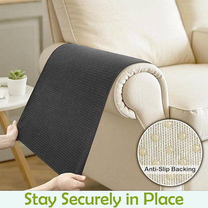 Couch Arm Covers, Waterproof Armrest Cover - Image 5