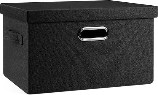 Graciadeco Medium 15" 21 Quart Collapsible Stackable Storage Bins by GraciadecoStorage