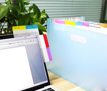 500 Pieces Tabs 2 Inch Sticky Index Tabs, Writable and Repositionable File Tabs - Image 6