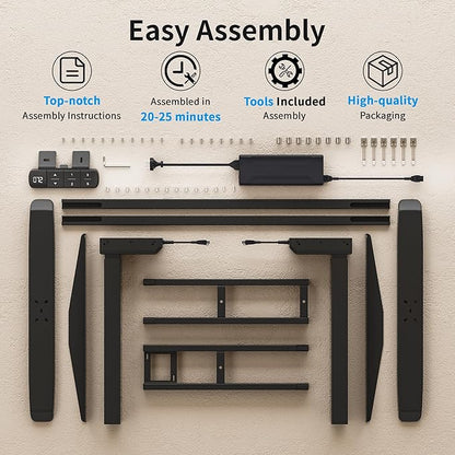 Dual Motor Electric Standing Desk Frame - Image 8
