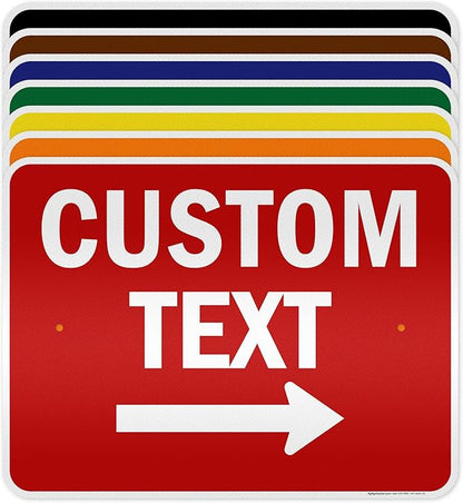 Custom Arrow, Custom Directional Sign, Right Arrow, 18x24 Inches, 3M EGP by MySignCenter