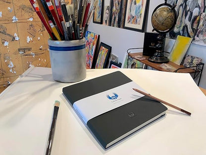 Square-Shaped Sketchbook, 8.3 x 8.3 inches, Lays Flat Flexible Sketch Book - Image 2