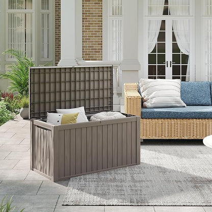 PATIOEASY Outdoor Storage Box 180GAL Waterproof Resin Deck Box, UV-Resistant - Image 3