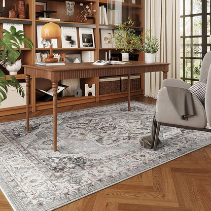 Rugcomf Vintage Medallion 4'x6' Rug - Image 4
