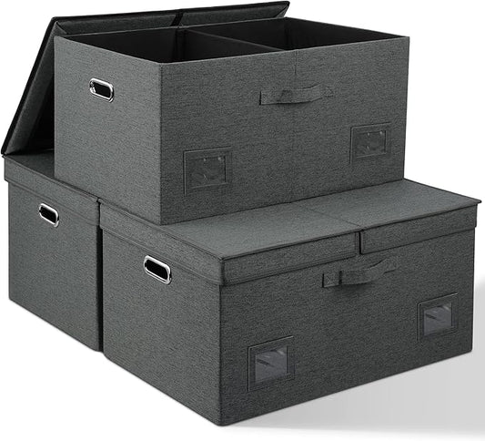 Graciadeco 75 Quarts Extra Large Decorative Storage Bins by GraciadecoStorage