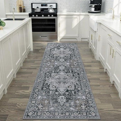 GENIMO 2x7 Runner Rugs for Hallway, Machine Washable Non Slip Vintage Rugs - Image 8