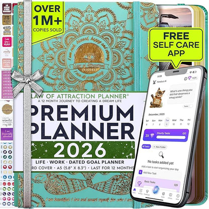 Law of Attraction Planner 2026 Deluxe by FreedomMastery