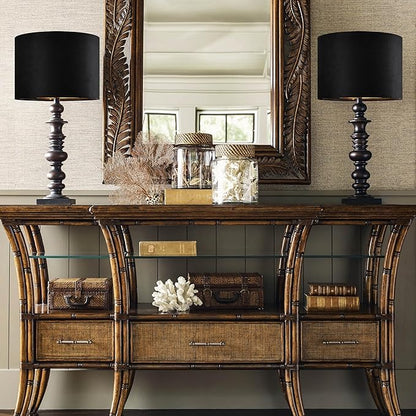 GO&SO Black Velvet Lamp Shades - Image 5