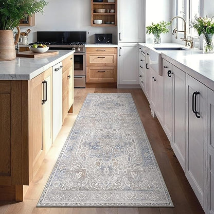 GENIMO 2'6"x8 Runner Rugs for Hallway, Machine Washable Non Slip Vintage Retro - Image 3