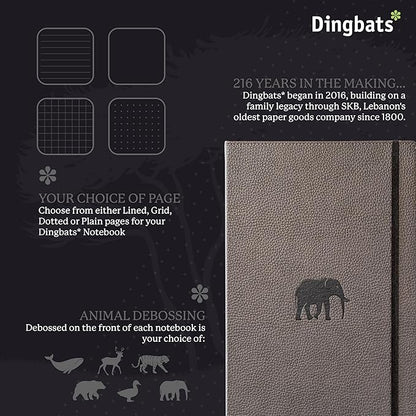 Dingbats* - Wildlife Plain Extra Large A4 Notebook - PU Leather Hardcover - Image 2