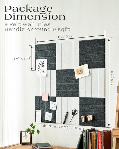 Felt Bulletin Board Wall Tiles, Modular Acoustic Panels - Image 5
