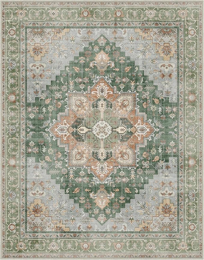 GENIMO 5x7 Area Rugs for Living Room, Machine Washable Non Slip Vintage Rugs - Image 7