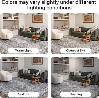 GENIMO Runner Rug 2x10 Non Slip Machine Washable Hallway Runner Rug, Low Pile - Image 7