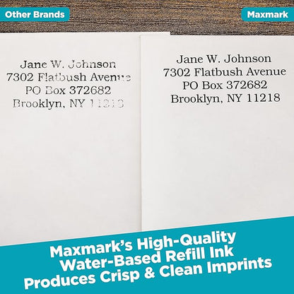 MaxMark Premium Refill Ink for self Inking Stamps and Stamp Pads, Crimson Red - Image 2