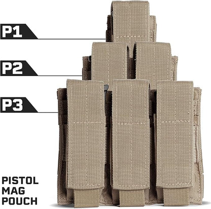 Tacticon P1 P2 P3 BattlePouch | Universal Pistol Mag Pouch | Combat Veteran - Image 4