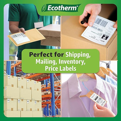 4" x 1" Thermal Labels | 6 Rolls | 15000 Labels | fits Zebra, Offnova Thermal - Image 7