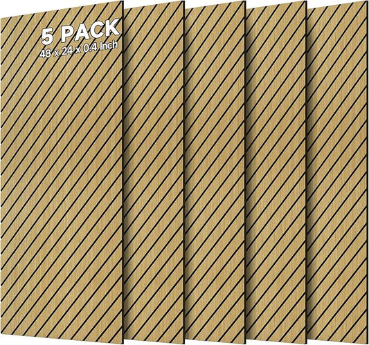 Art Acoustic Panels for Wall, 5 Pack Sound Absorbing Panels, 47.2” x 23.6” by AUTORIFIC