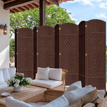 DURASPACE 8 Panel Room Divider, 6ft Tall Folding Privacy Screen, 360°Rotation - Image 6