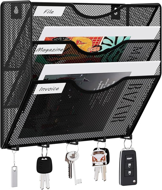 EasyPAG 3 Pocket Mesh Wall File Organizer by EasyPAG