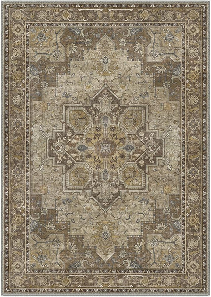 GENIMO 6x9 Area Rugs for Living Room, Machine Washable Non Slip Vintage Rugs - Image 8