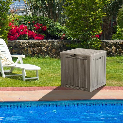 PATIOEASY Outdoor Storage Box 30GAL Waterproof Resin Deck Box, UV-Resistant - Image 8