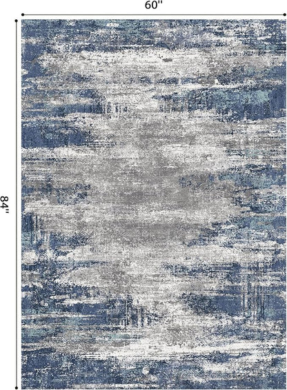 GENIMO 5x7 Area Rugs-Washable Area Rug Lightweight Low Pile, Non Slip Indoor - Image 2
