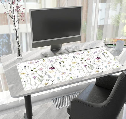 Cute Flower Mouse Pad Aesthetic Desk Mat Plants Large Extended Gaming Mousepad - Image 6