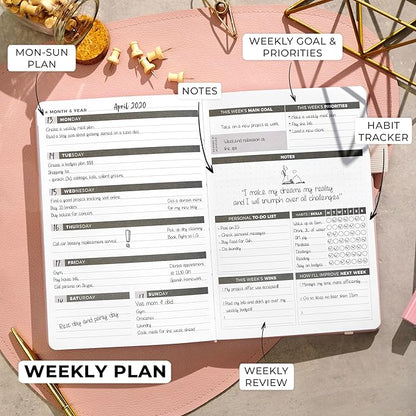 Clever Fox Planner – Undated Weekly & Monthly Planner - Image 3