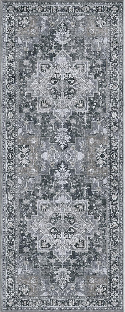 GENIMO 2x10 Runner Rugs for Hallway, Machine Washable Non Slip Vintage Rugs - Image 7