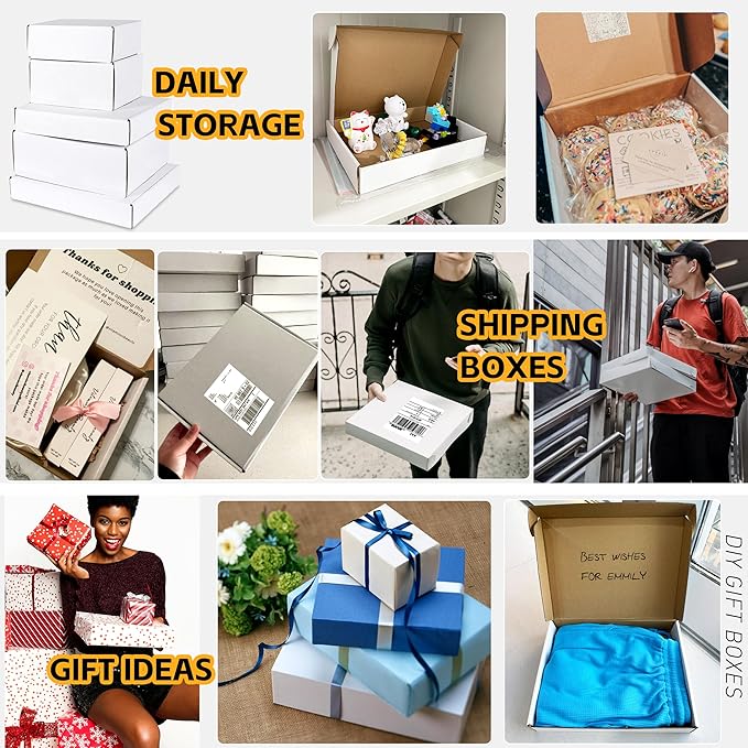 JOWLOT 9x6x4 inch Small Shipping Boxes Set of 25 - Image 5