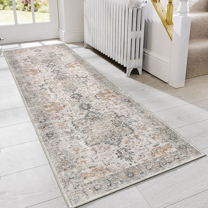 GENIMO Runner Rug 2x4, Non Slip Hallway Runner Rugs, Low Pile Lightweight by GENIMO