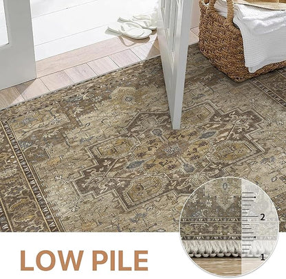 GENIMO 2x10 Runner Rugs for Hallway, Machine Washable Non Slip Vintage Rugs - Image 4