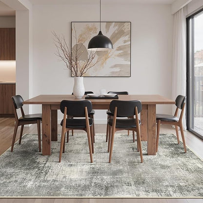 GENIMO 8x10 Area Rugs for Living Room, Machine Washable Non Slip Rugs, Low Pile - Image 8
