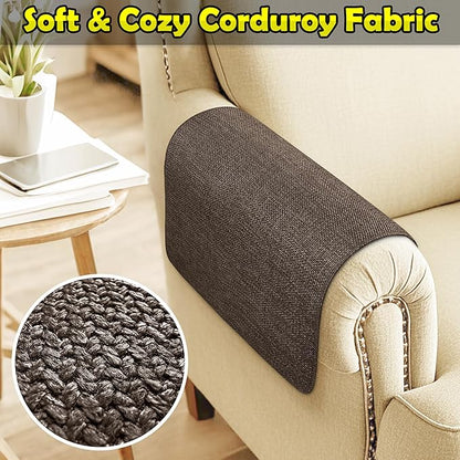 Couch Arm Covers, Waterproof Armrest Cover - Image 4