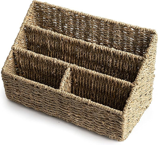 KOLWOVEN Magazine Display Holder- Mail Organizer Countertop- Mail Holder l Bill by KOLWOVEN